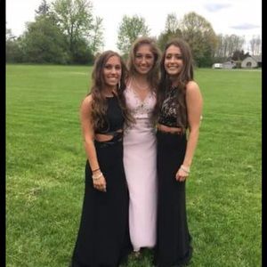 Two piece prom dress